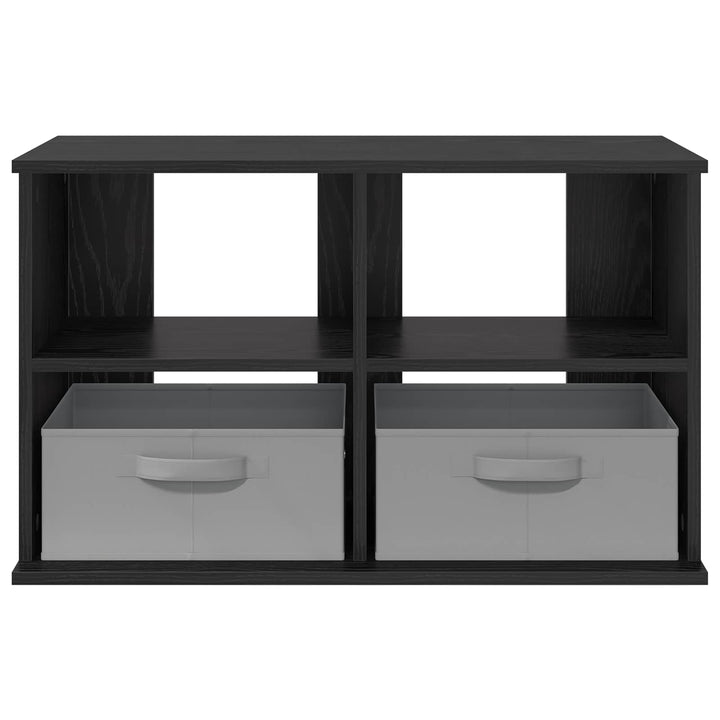 TV stand med skuffe Sort eg 79 x 40 x 48 cm