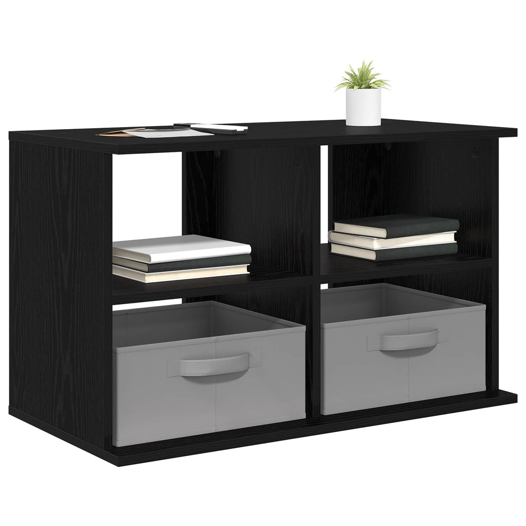 TV stand med skuffe Sort eg 79 x 40 x 48 cm