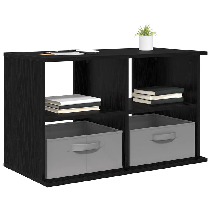 TV stand med skuffe Sort eg 79 x 40 x 48 cm