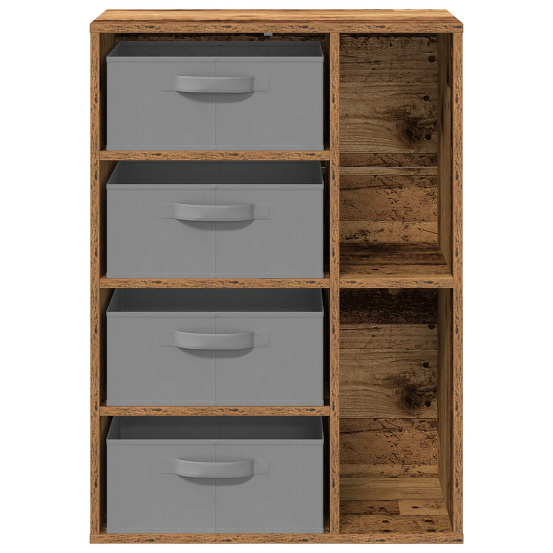 Sideboard med skuffe Gammelt træ 60 x 33,5 x 84 cm