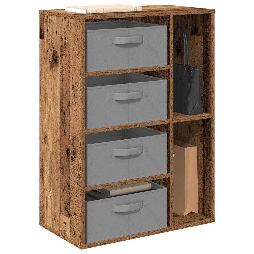 Sideboard med skuffe Gammelt træ 60 x 33,5 x 84 cm