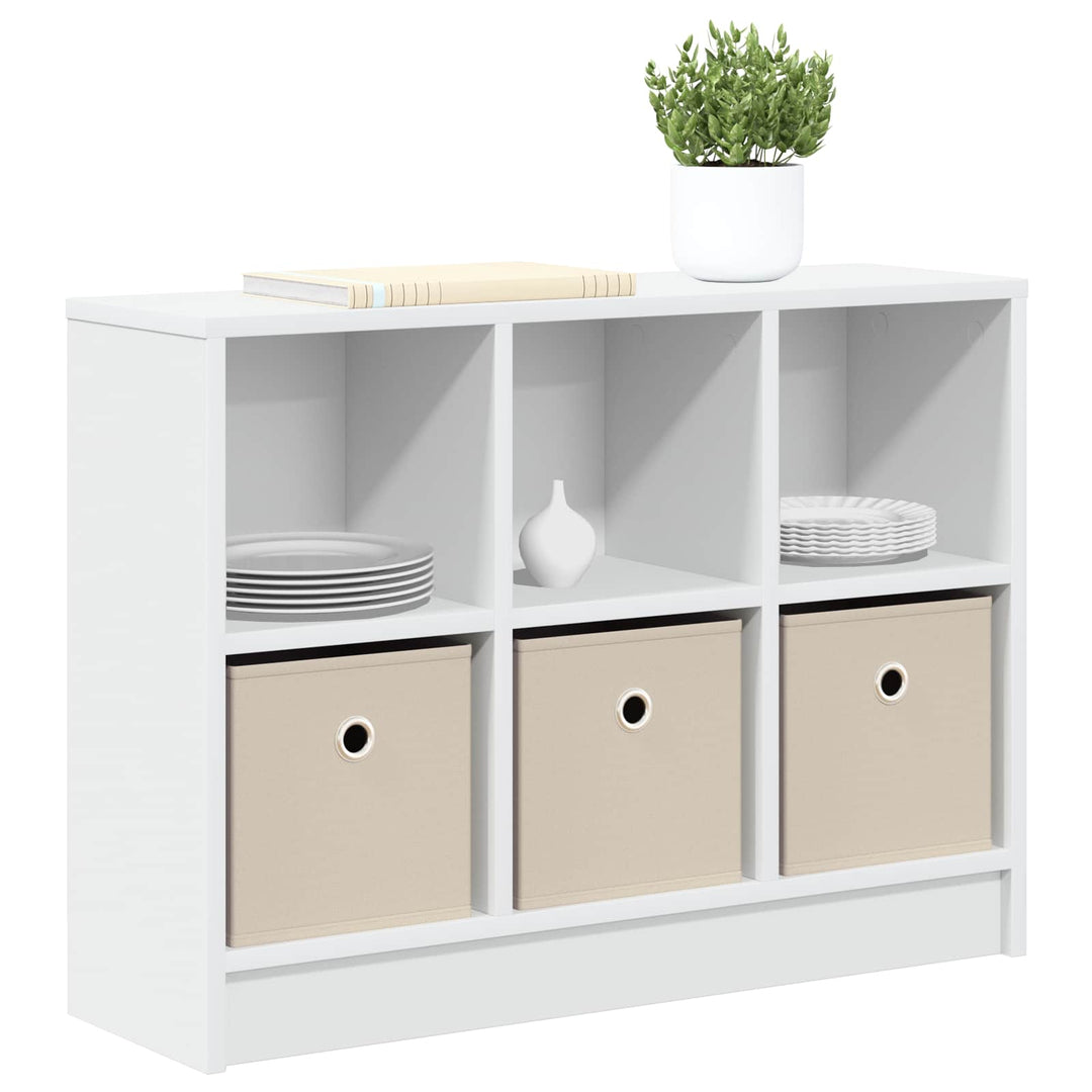 Sideboard med skuffe Hvid 73,5 x 22,5 x 53,5 cm