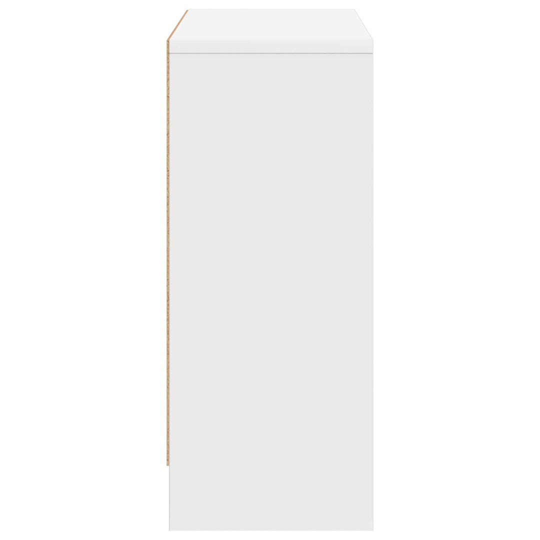 Sideboard med skuffe Hvid 73,5 x 22,5 x 53,5 cm