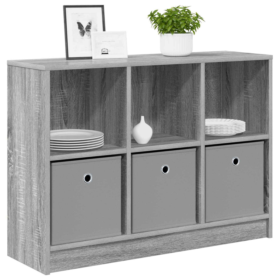 Sideboard med skuffe Grå Sonoma 88,5 x 27,5 x 63,5 cm