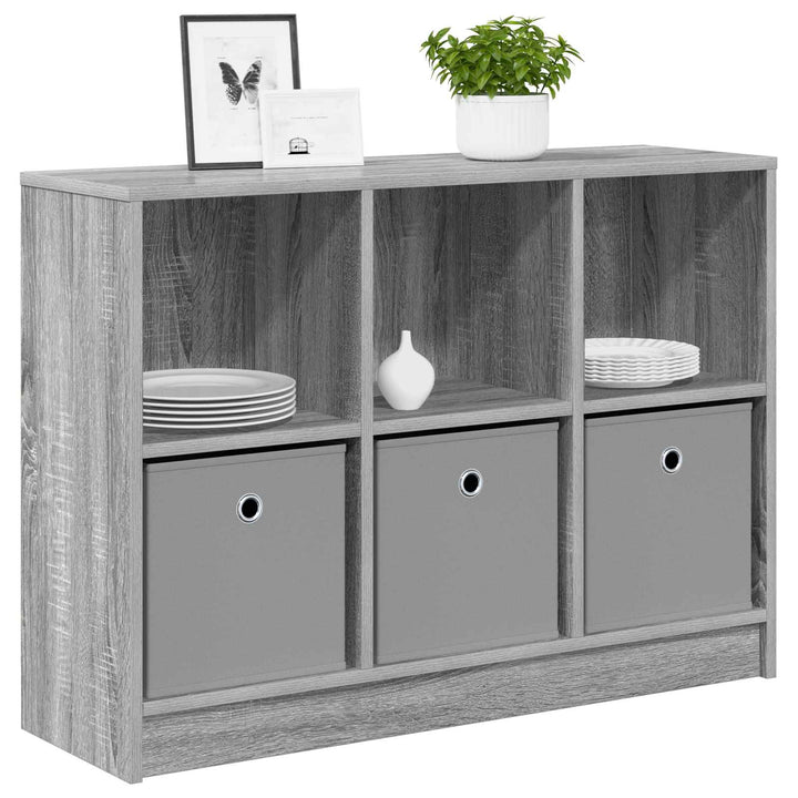 Sideboard med skuffe Grå Sonoma 88,5 x 27,5 x 63,5 cm