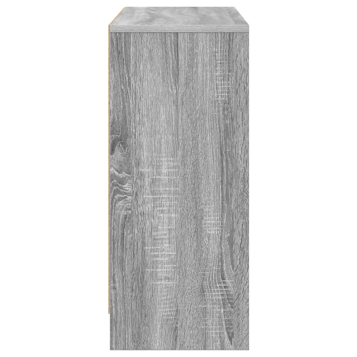 Sideboard med skuffe Grå Sonoma 88,5 x 27,5 x 63,5 cm