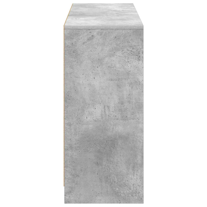Sideboard med skuffe Beton Grå 102 x 32 x 73,5 cm