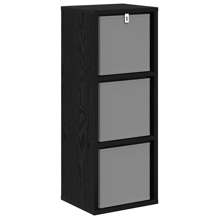 Sideboard med skuffe Sort eg 25,5 x 22 x 69,5 cm