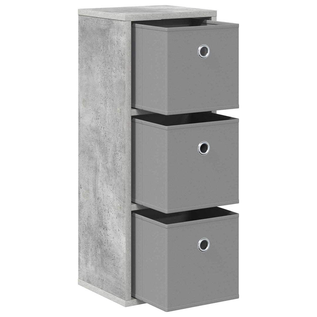 Sideboard med skuffe Beton Grå 25,5 x 22 x 69,5 cm