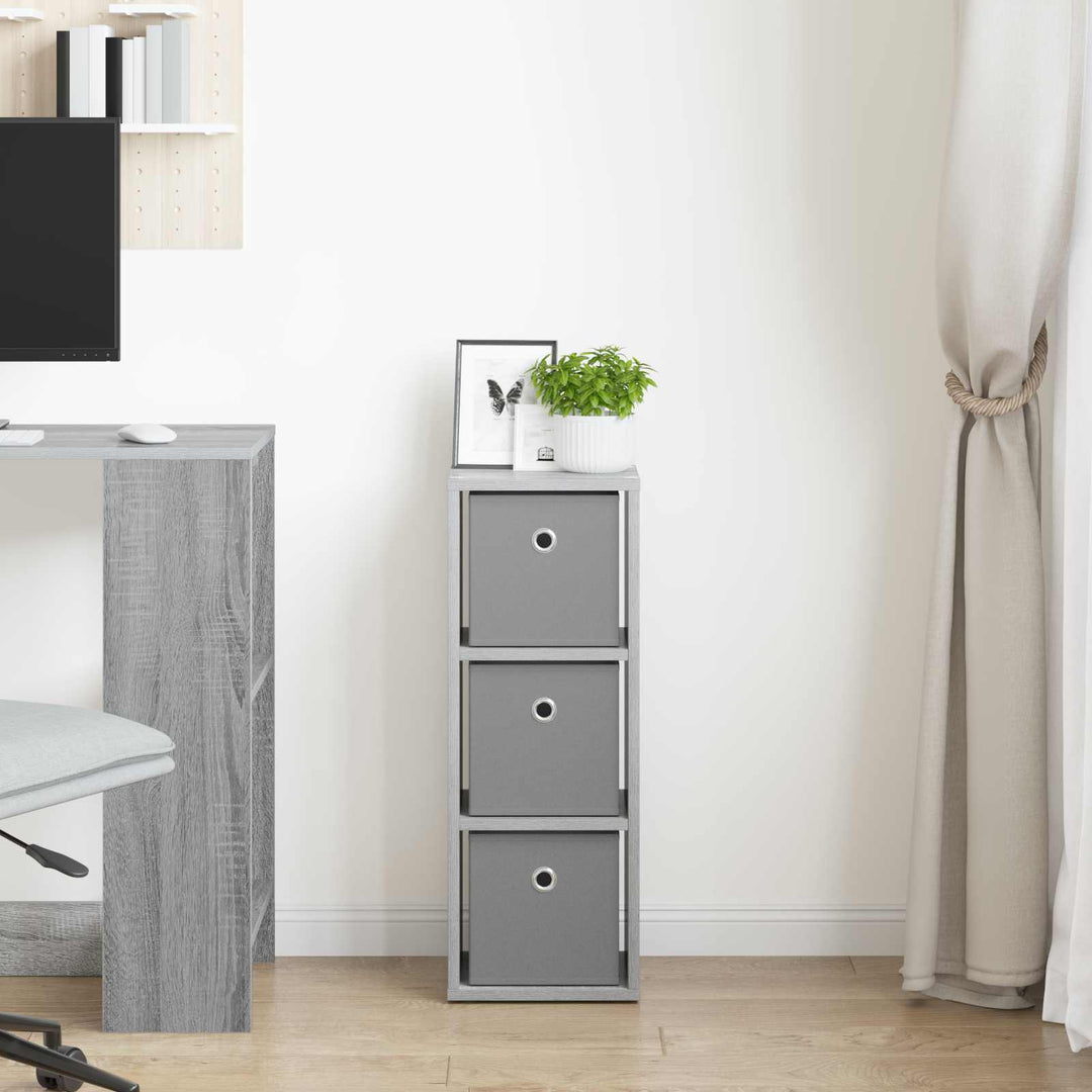 Sideboard med skuffe Grå Sonoma 25,5 x 22 x 69,5 cm
