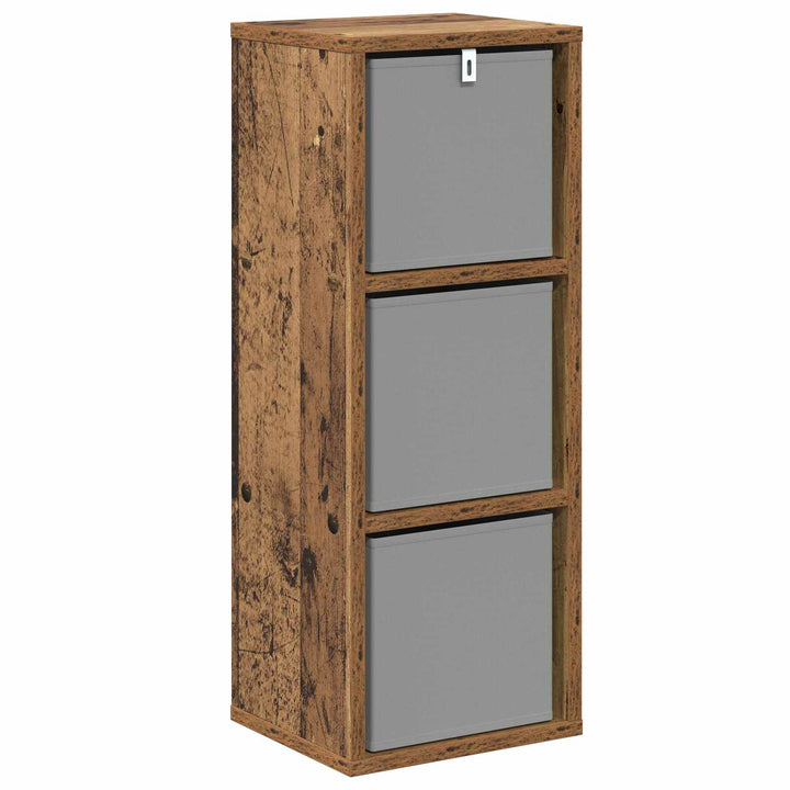 Sideboard med skuffe Gammelt træ 25,5 x 22 x 69,5 cm