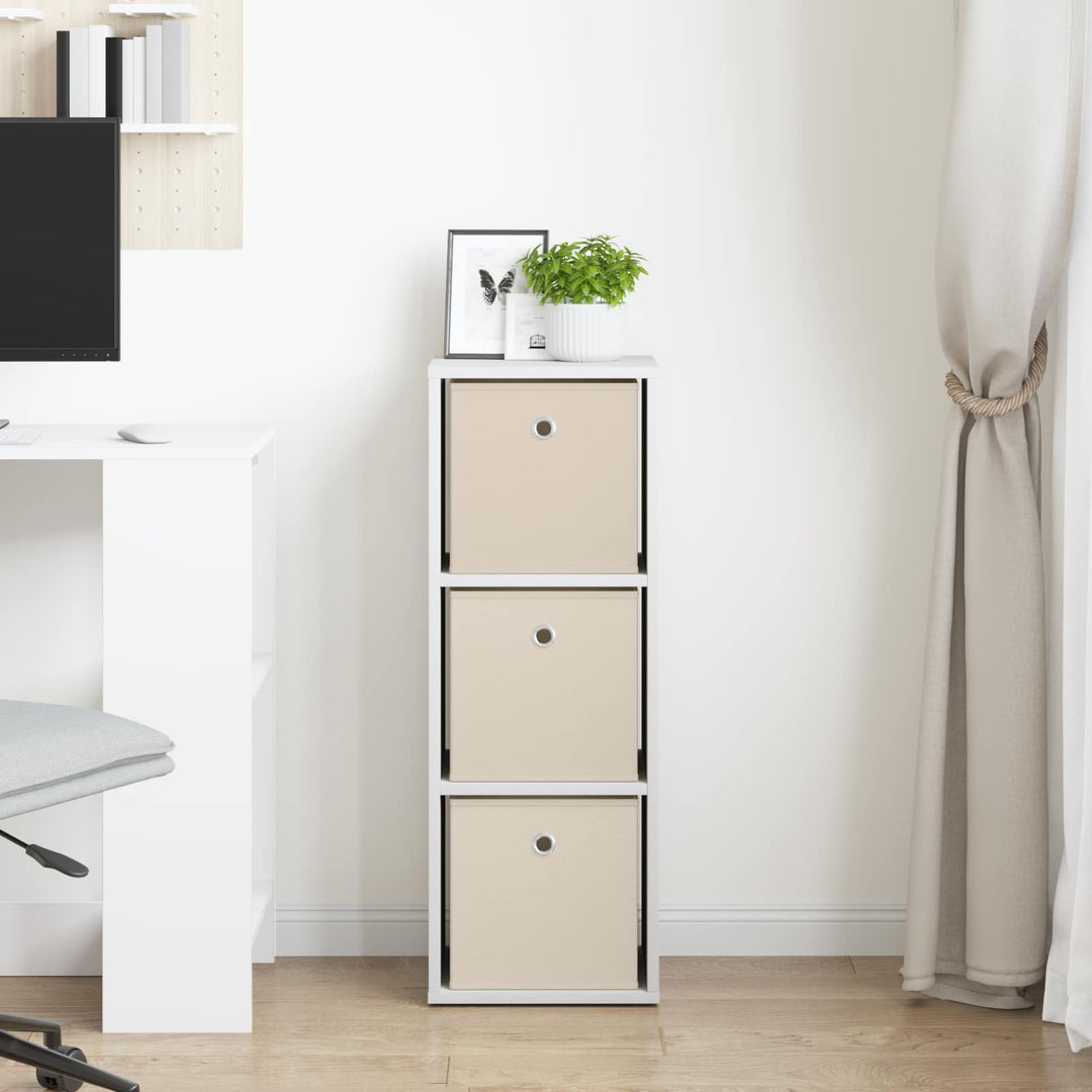 Sideboard med skuffe Hvid 30,5 x 27 x 84,5 cm