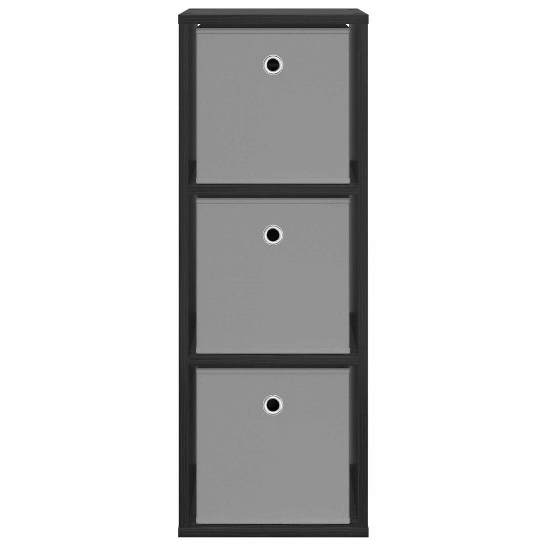 Sideboard med skuffe Sort eg 30,5 x 27 x 84,5 cm