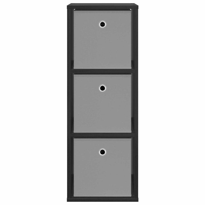 Sideboard med skuffe Sort eg 30,5 x 27 x 84,5 cm
