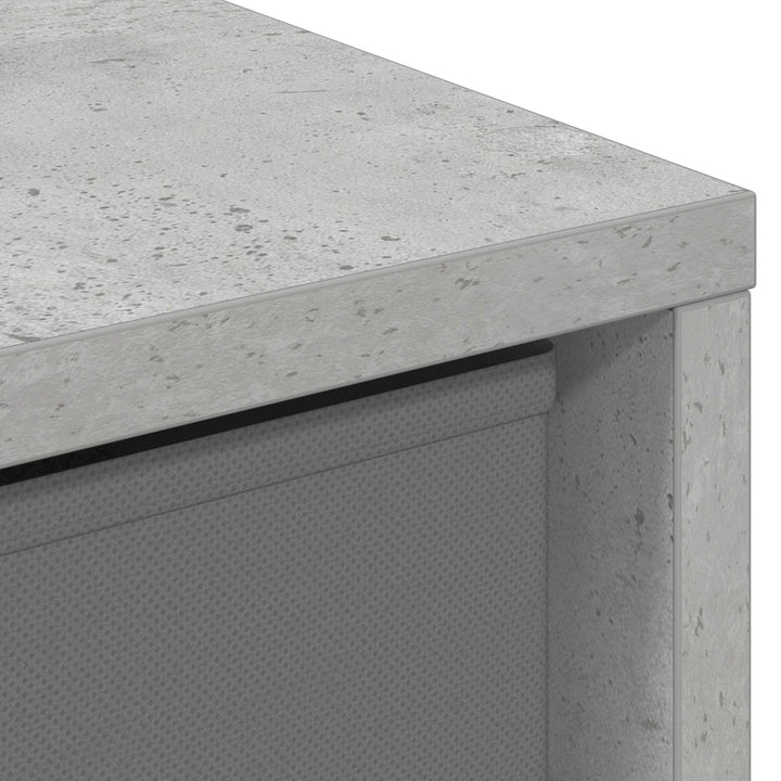 Sideboard med skuffe Beton Grå 30,5 x 27 x 84,5 cm