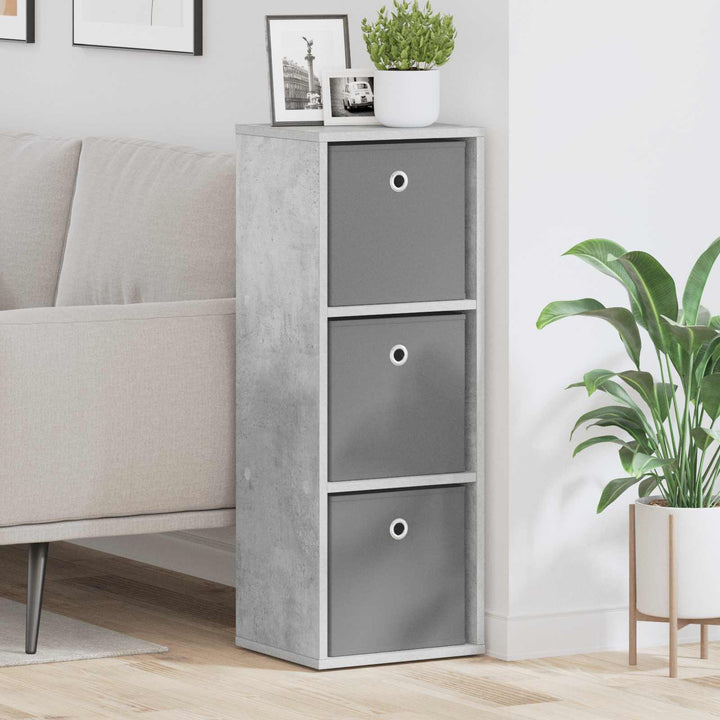 Sideboard med skuffe Beton Grå 30,5 x 27 x 84,5 cm
