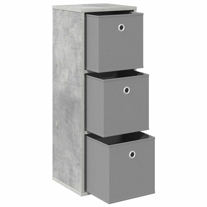 Sideboard med skuffe Beton Grå 30,5 x 27 x 84,5 cm