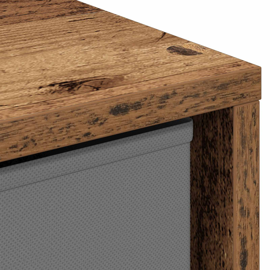 Sideboard med skuffe Gammelt træ 30,5 x 27 x 84,5 cm