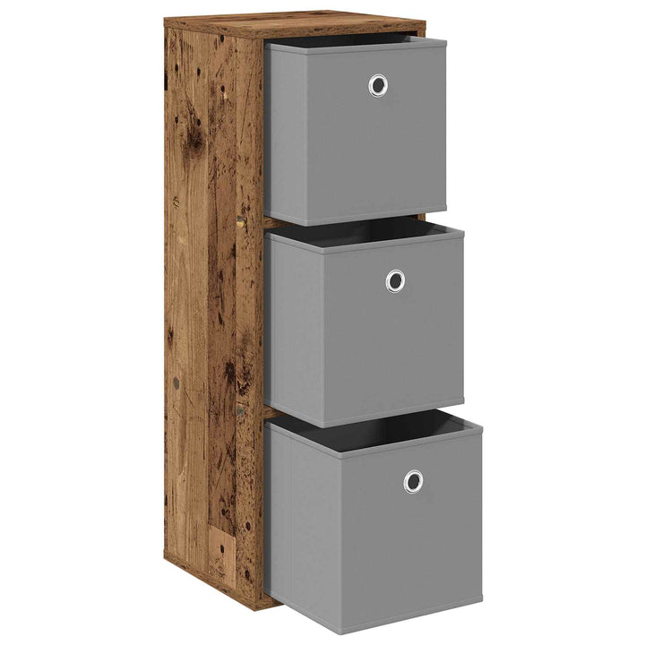 Sideboard med skuffe Gammelt træ 30,5 x 27 x 84,5 cm