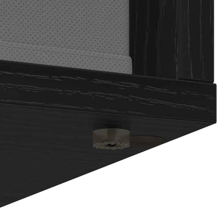 Sideboard med skuffe Sort eg 35 x 32 x 99,5 cm