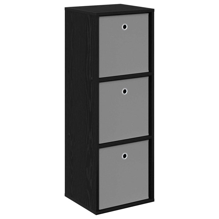 Sideboard med skuffe Sort eg 35 x 32 x 99,5 cm