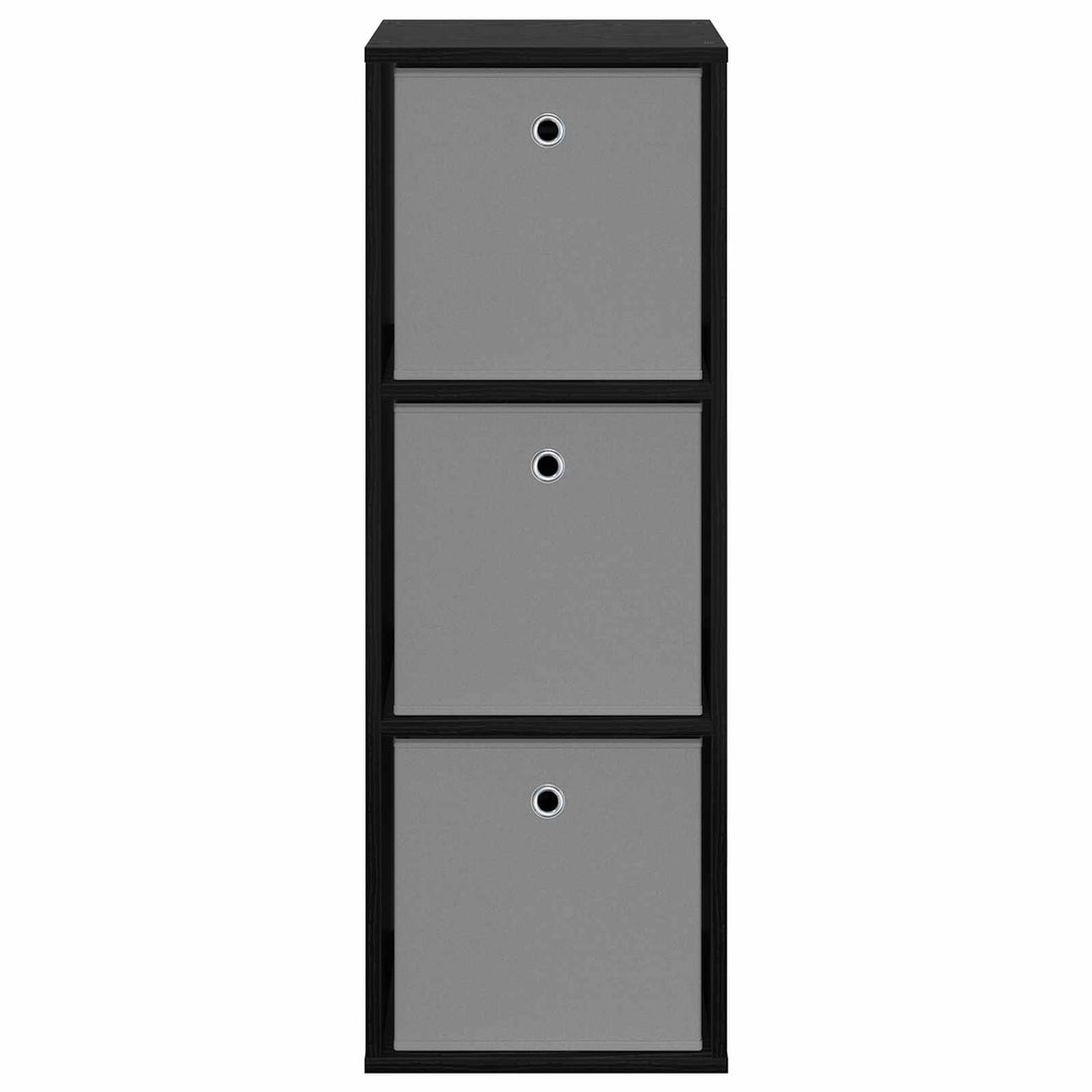 Sideboard med skuffe Sort eg 35 x 32 x 99,5 cm