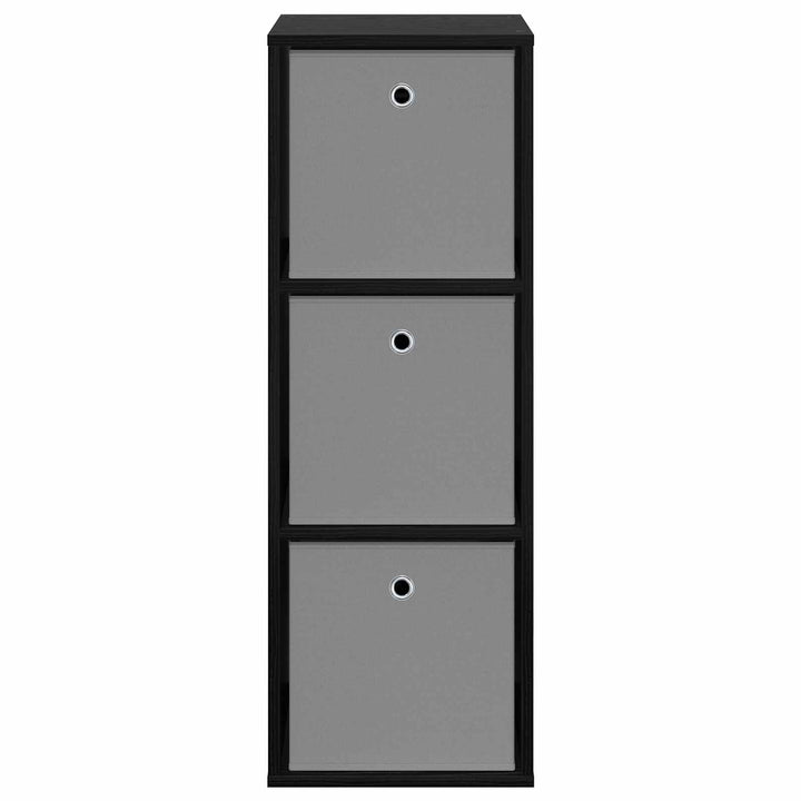 Sideboard med skuffe Sort eg 35 x 32 x 99,5 cm
