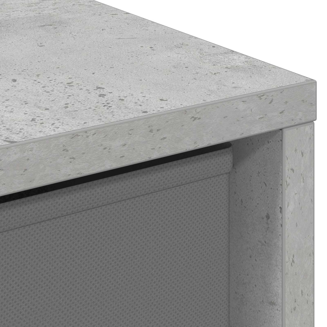 Sideboard med skuffe Beton Grå 35 x 32 x 99,5 cm