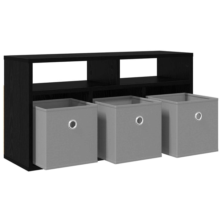 Lavbord med skuffe Sort eg 72 x 22,5 x 38 cm