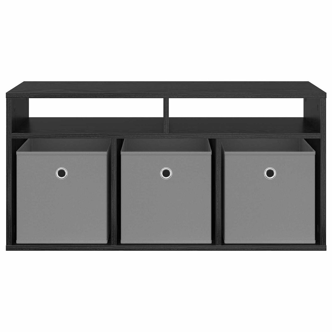Lavbord med skuffe Sort eg 87 x 27,5 x 43 cm