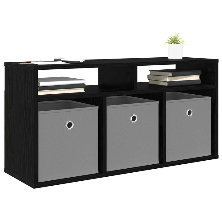 Lavbord med skuffe Sort eg 87 x 27,5 x 43 cm