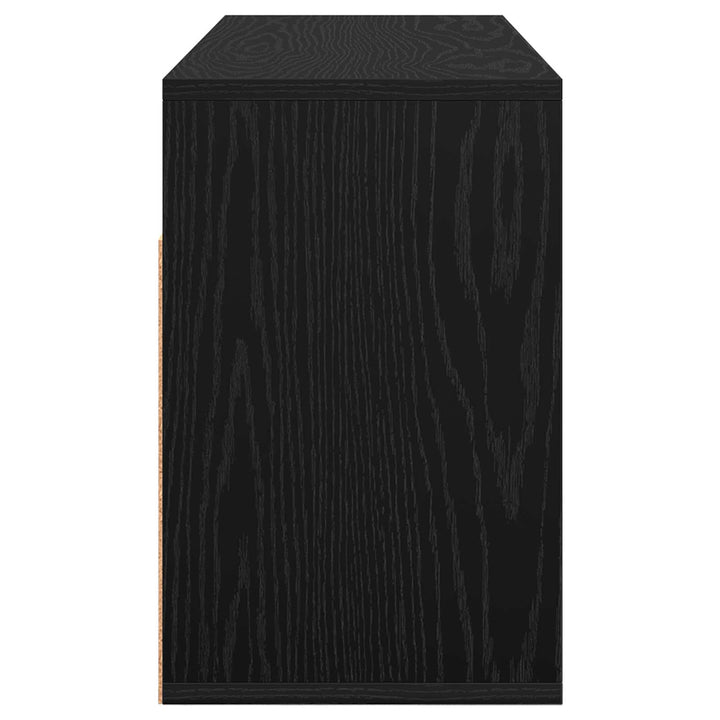 Lavbord med skuffe Sort eg 87 x 27,5 x 43 cm