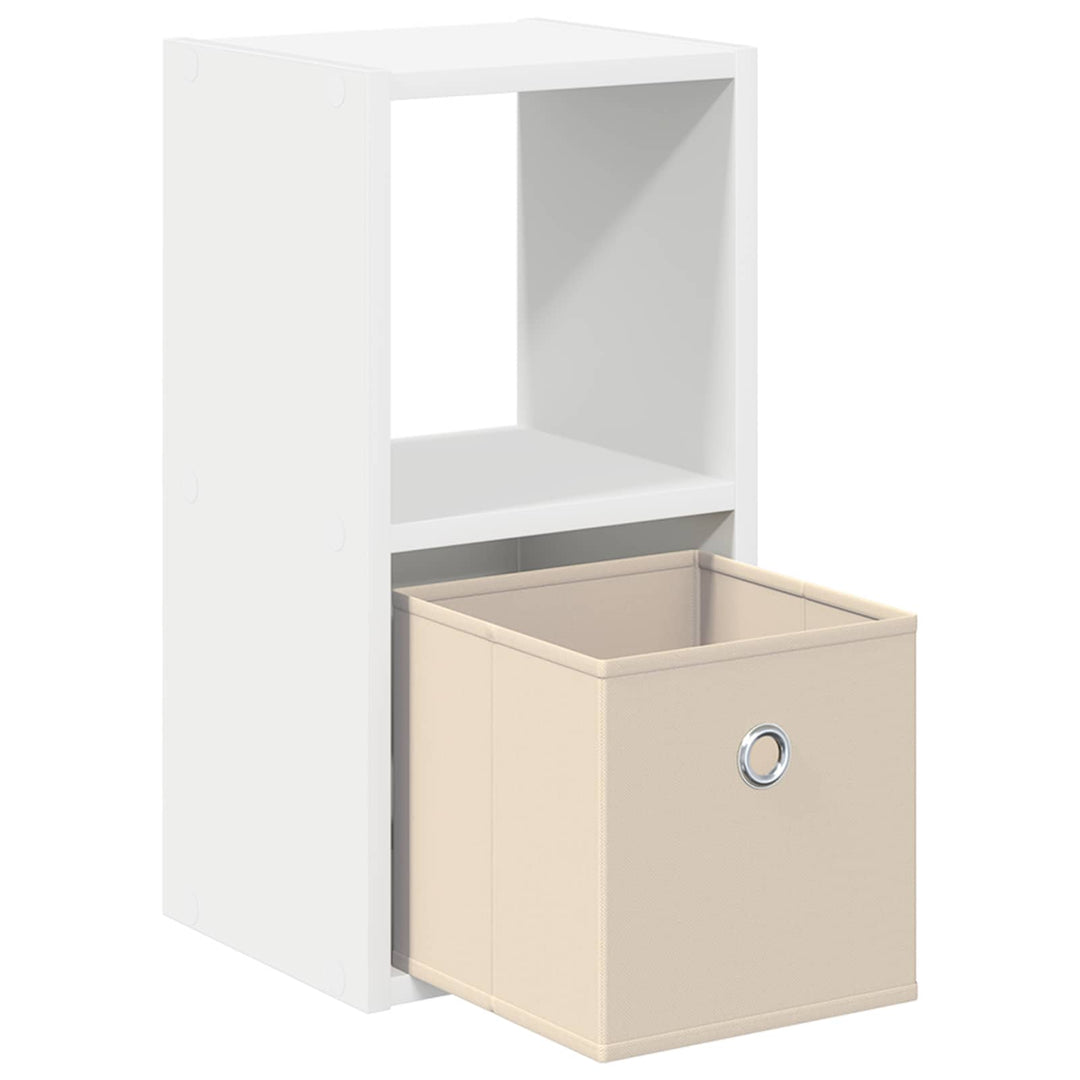 Sengebord 2 pcs Hvid 25,5 x 22 x 49,5 cm Konstrueret træ