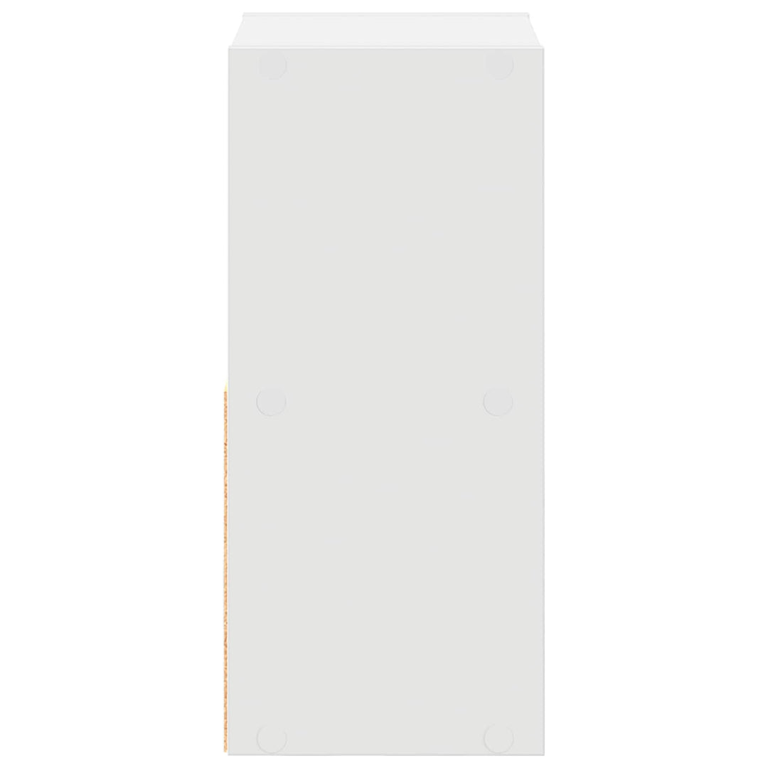 Sengebord 2 pcs Hvid 25,5 x 22 x 49,5 cm Konstrueret træ