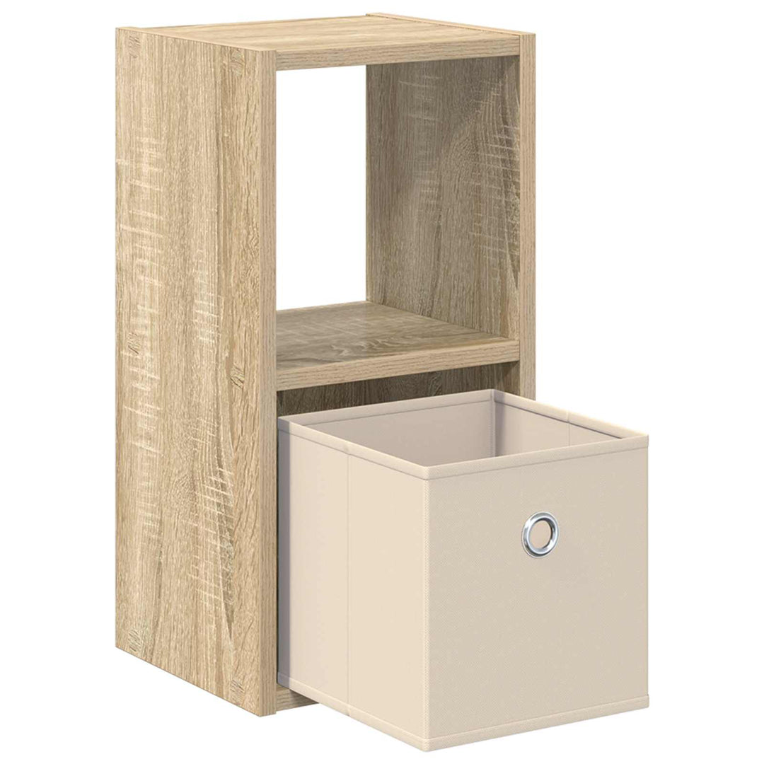 Sengebord 2 pcs Sonoma eg 25,5 x 22 x 49,5 cm Konstrueret træ