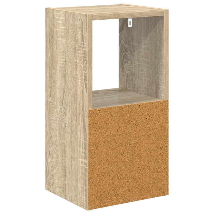Sengebord 2 pcs Sonoma eg 25,5 x 22 x 49,5 cm Konstrueret træ
