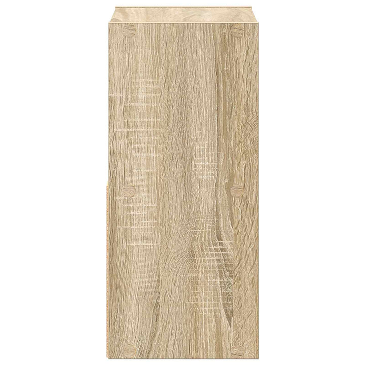 Sengebord 2 pcs Sonoma eg 25,5 x 22 x 49,5 cm Konstrueret træ