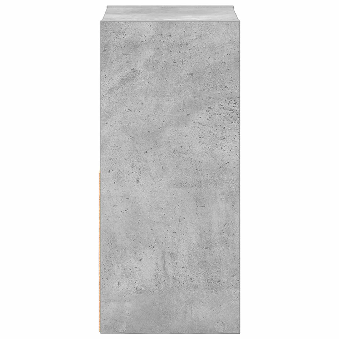 Sengebord Beton Grå 25,5 x 22 x 49,5 cm Konstrueret træ