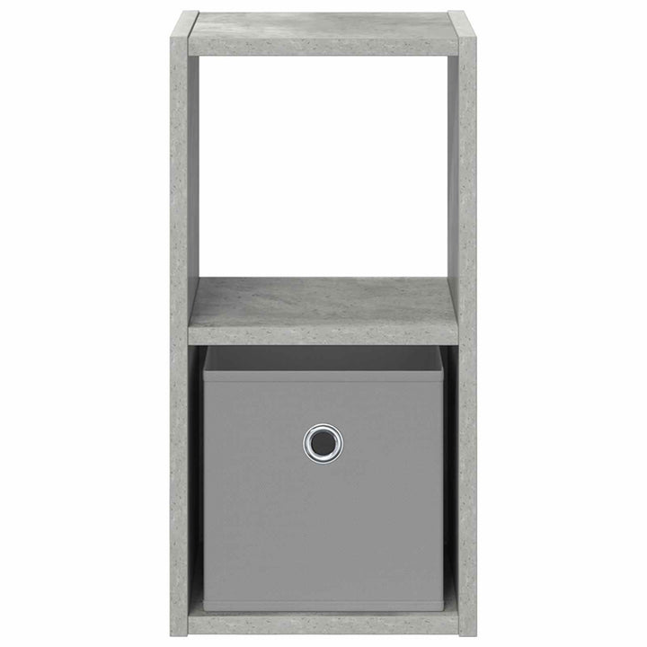 Sengebord 2 pcs Beton Grå 25,5 x 22 x 49,5 cm Konstrueret træ