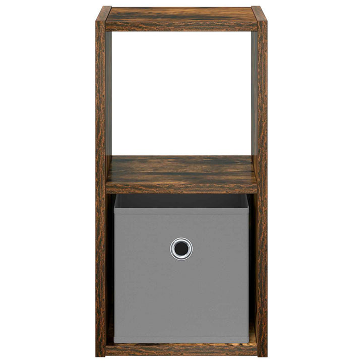 Sengebord 2 pcs Røget eg 25,5 x 22 x 49,5 cm Konstrueret træ