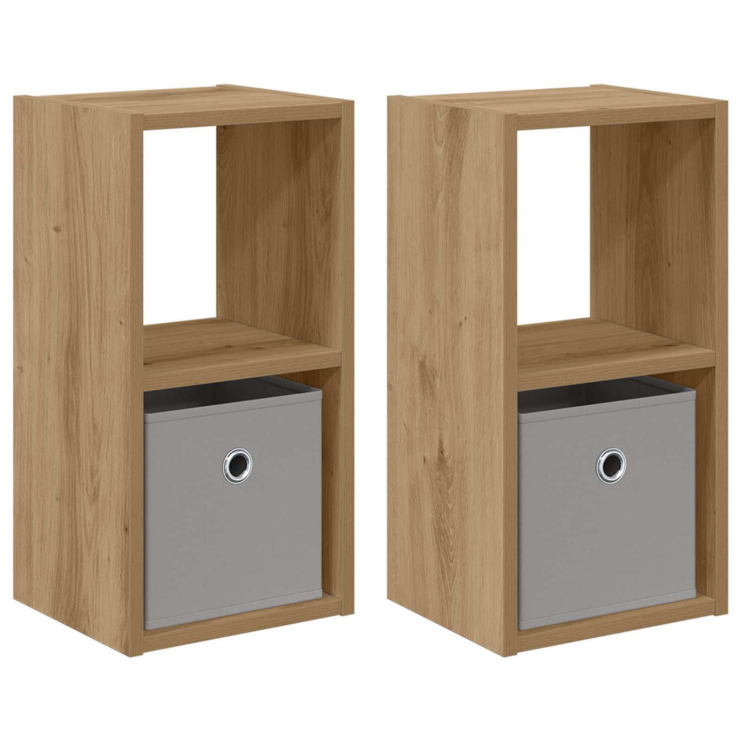 Sengebord med skuffe 2 pcs Artisan Egetræ 25,5 x 22 x 49,5 cm