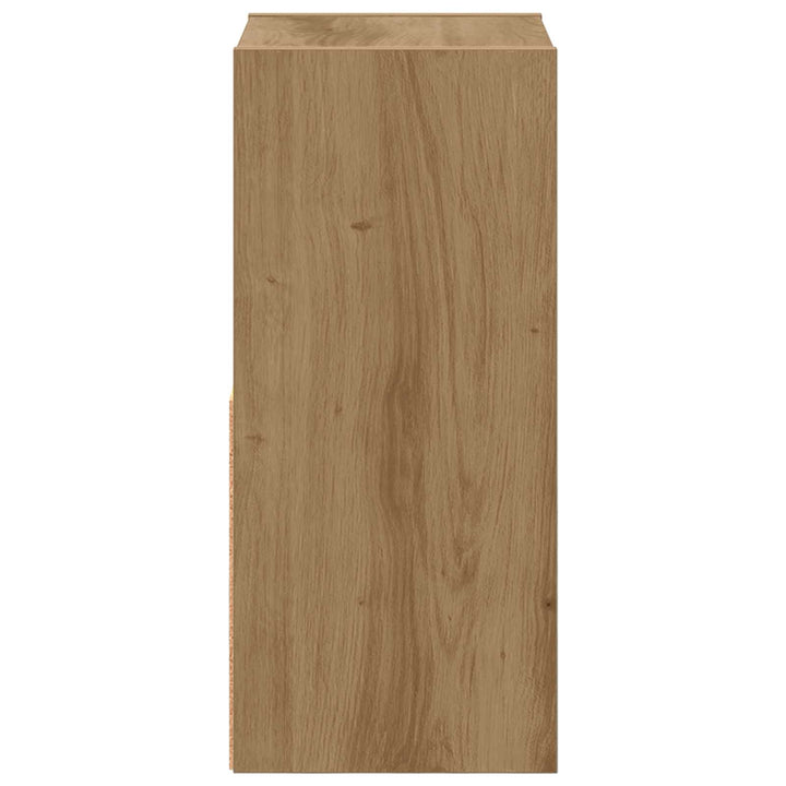 Sengebord med skuffe 2 pcs Artisan Egetræ 25,5 x 22 x 49,5 cm