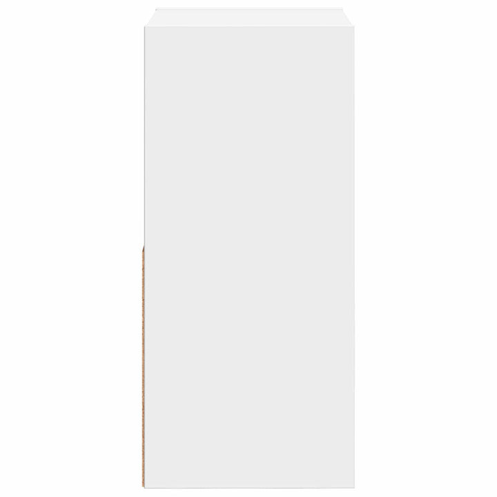 Sengebord med skuffe Hvid 30,5 x 27 x 59,5 cm Konstrueret træ