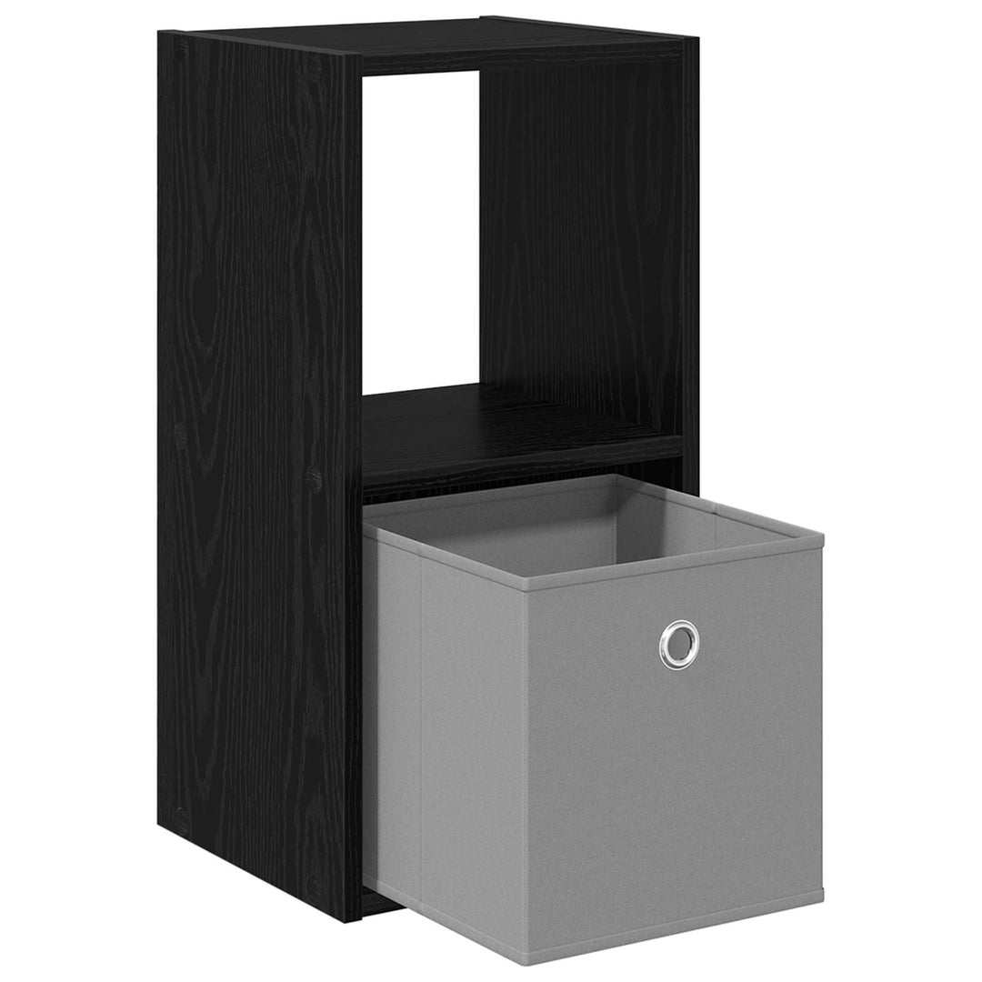 Sengebord 2 pcs Sort eg 30,5 x 27 x 59,5 cm Konstrueret træ