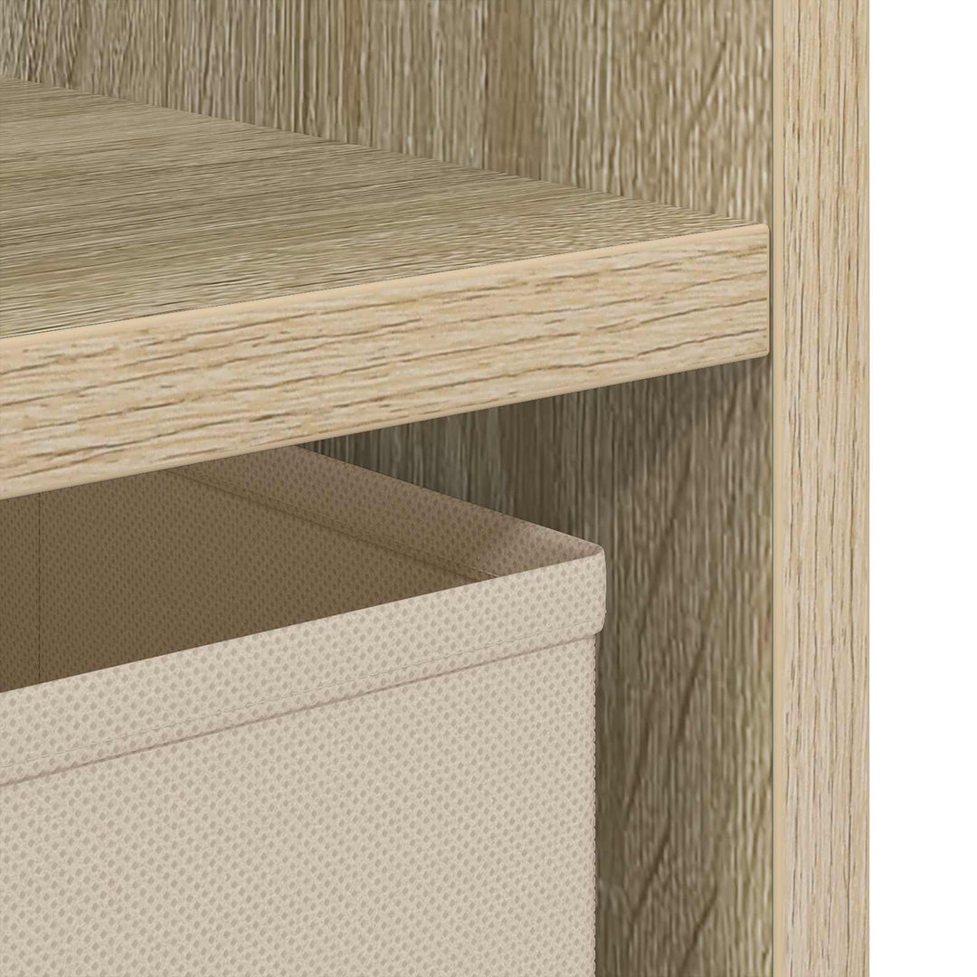 Sengebord 2 stk. Sonoma eg 30,5 x 27 x 59,5 cm Konstrueret træ