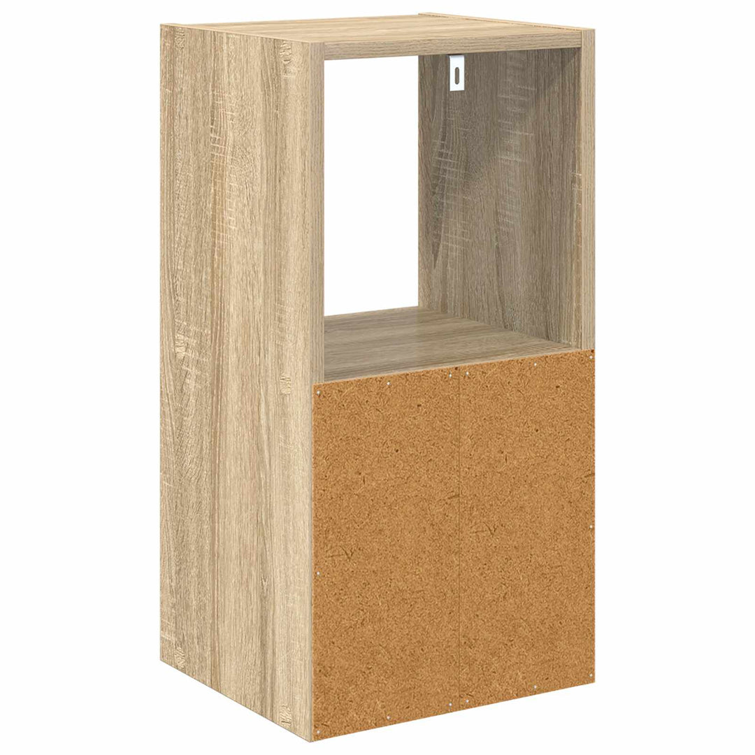 Sengebord 2 stk. Sonoma eg 30,5 x 27 x 59,5 cm Konstrueret træ