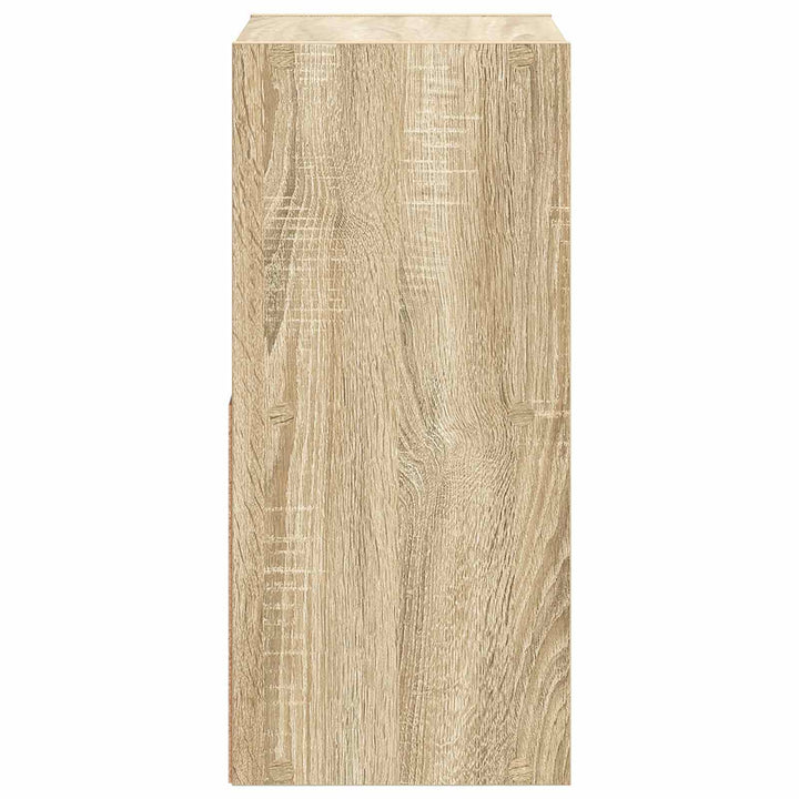 Sengebord 2 stk. Sonoma eg 30,5 x 27 x 59,5 cm Konstrueret træ