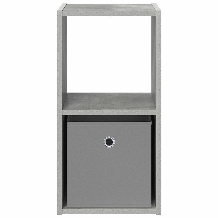 Sengebord 2 pcs Beton Grå 30,5 x 27 x 59,5 cm Konstrueret træ