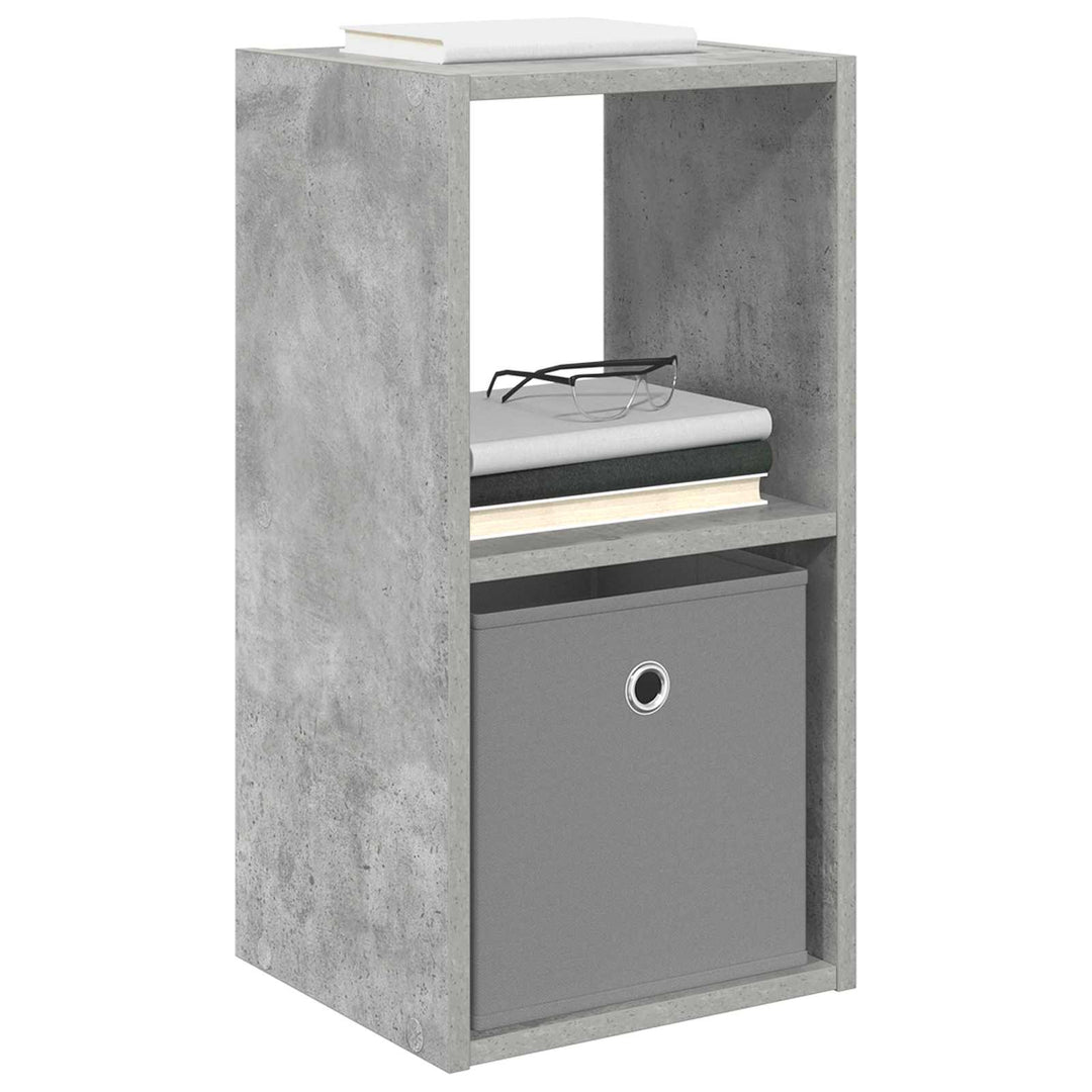 Sengebord 2 pcs Beton Grå 30,5 x 27 x 59,5 cm Konstrueret træ