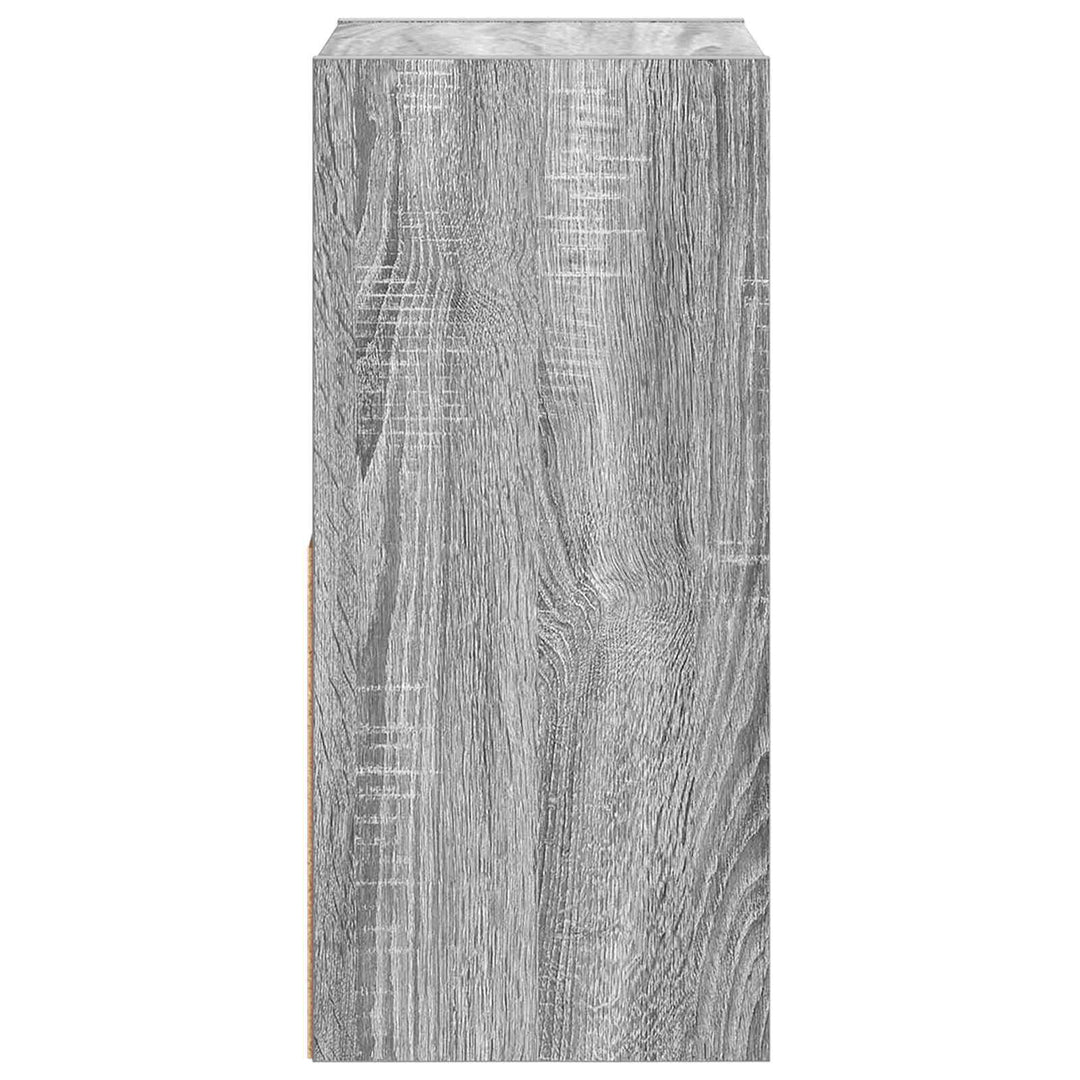 Sengebord 2 pcs Grå Sonoma 30,5 x 27 x 59,5 cm Konstrueret træ